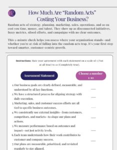 random acts checklist, laura patterson, growth strategy, business risk