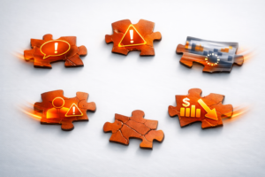 siloed priorities, outcomes, alignment, misalignment, random acts, growth, business risk, metrics, risk