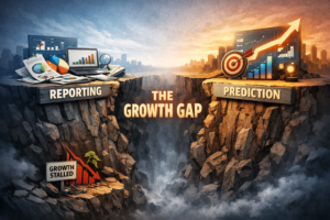 performance management dashboard, dashboard logic chains, hindsight vs foresight measurement, leading indicators, lagging indicators, decision-grade measurement, metrics, customer insights, customer evidence